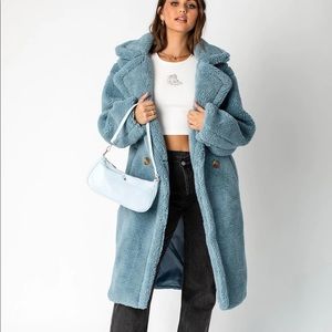 NEW Princess Polly Cream Teddy Coat